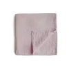 Shop All|Mushie - Muslin Swaddle Blanket - Soft Mauve - cutbabycare.com | baby boutique & care hub