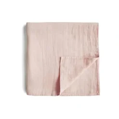 Shop All|Mushie - Muslin Swaddle Blanket - Rose Vanila - cutbabycare.com | baby boutique & care hub
