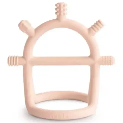 Shop All|Mushie - No-Drop Sensory Teether, Blush - cutbabycare.com | baby boutique & care hub
