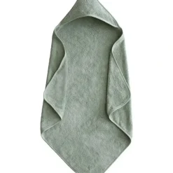 Bath Potty|Mushie - Organic Cotton Baby Hooded Towel, Moss - cutbabycare.com | baby boutique & care hub