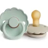 Shop All|Mushie - 2Pk Frigg Daisy Natural Rubber Baby Pacifier, Seafoam/Cream, 6/18M - cutbabycare.com | baby boutique & care hub