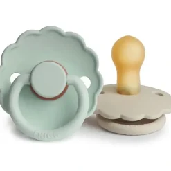 Shop All|Mushie - 2Pk Frigg Daisy Natural Rubber Baby Pacifier, Seafoam/Cream, 6/18M - cutbabycare.com | baby boutique & care hub