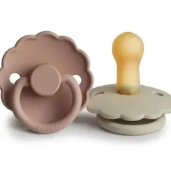 Shop All|Mushie - 2Pk Frigg Daisy Natural Rubber Baby Pacifier, Blush/Cream, 0/6M - cutbabycare.com | baby boutique & care hub