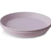 Shop All|Mushie - 2Pk Round Dinnerware Plates Set, Soft Lilac - cutbabycare.com | baby boutique & care hub