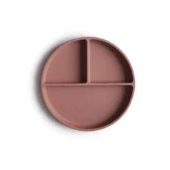 Shop All|Mushie - Silicone Suction Plate (Cloudy Mauve) - cutbabycare.com | baby boutique & care hub