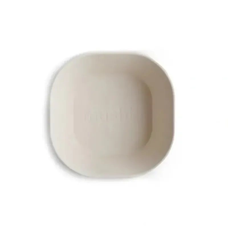 Shop All|Mushie - Square Dinnerware Baby Bowl - Set Of 2 - Ivory - cutbabycare.com | baby boutique & care hub