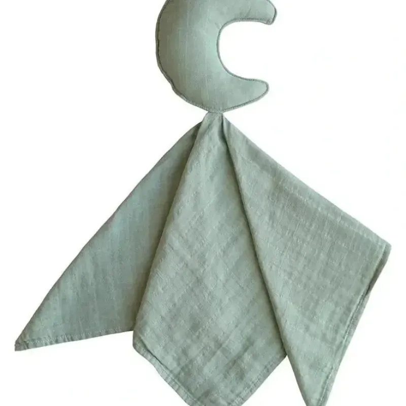 Shop All|Mushie Lovely Blanket Moon Lovey - Roman Green - cutbabycare.com | baby boutique & care hub