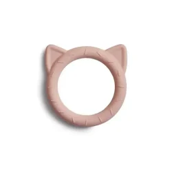Shop All|Mushie Silicone Baby Teether Cat Toy Blush - cutbabycare.com | baby boutique & care hub