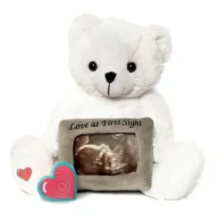 My Baby' s Heartbeat Ultrasound Teddy Bear Photo Frame White - cutbabycare.com | baby boutique & care hub* Hot