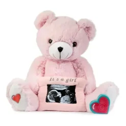 My Baby's Heartbeat Bear Gender Reveal Bear Pink - cutbabycare.com | baby boutique & care hub* Flash Sale