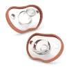 Nanobebe - Baby Pacifiers 0-3 Month, Orthodontic, Award Winning 100% Silicone BPA Free, 2Pk Clay - cutbabycare.com | baby boutique & care hub* Shop