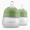 Nanobebe - Flexy Silicone Baby Bottles, Anti-Colic, Natural Feel, 2-Pack, White, 9 oz - cutbabycare.com | baby boutique & care hub* Outlet