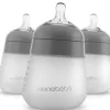Nanobebe - 9Oz 3Pk Flexy Silicone Baby Bottle, Grey - cutbabycare.com | baby boutique & care hub* Best
