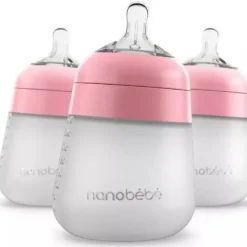 Nanobebe - 3Pk Pink Flexy Silicone Baby Bottle, 9Oz - cutbabycare.com | baby boutique & care hub* Discount