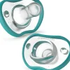 NanoBebe 2-Pack Flexy Pacifiers, Teal - cutbabycare.com | baby boutique & care hub* Flash Sale