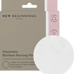 New Beginnings Bamboo Washable Nursing Pads 8pk - cutbabycare.com | baby boutique & care hub* Fashion