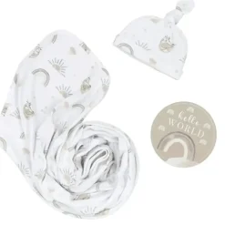 Newborn Hello World Gift Set Happy Sloth - cutbabycare.com | baby boutique & care hub* Best Sale