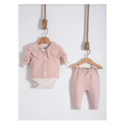 Nipperland - Baby Knitted Outfit Powder Pink - cutbabycare.com | baby boutique & care hub* Fashion