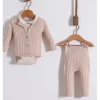 Nipperland - Baby Knitted Outfit Cream Contemporary - cutbabycare.com | baby boutique & care hub* Clearance