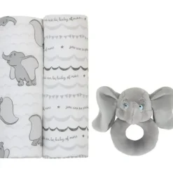 Nojo - Disney Dumbo Swaddles With Plush Rattle - cutbabycare.com | baby boutique & care hub* Fashion