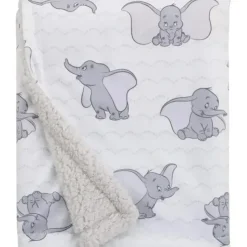 Nojo - Disney Dumbo White And Grey Super Soft Baby Blanket With Sherpa Back - cutbabycare.com | baby boutique & care hub* Cheap