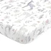 Nojo - Fitted Crib Sheet Floral Deer Print - cutbabycare.com | baby boutique & care hub* Flash Sale