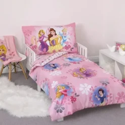 Nojo - 4Pk Disney Pretty Princess Toddler Bed Set - cutbabycare.com | baby boutique & care hub* Hot