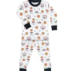 Noomie - Baby Basketball Court Long Sleeve Pajama Set - cutbabycare.com | baby boutique & care hub* Best Sale