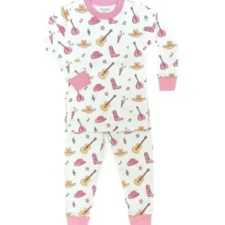 Noomie - Baby Girl Country Music Long Sleeve Pajama Set - cutbabycare.com | baby boutique & care hub* Best Sale