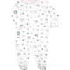 Noomie - Baby Girl Zipper Footie Evil Eye Pink - cutbabycare.com | baby boutique & care hub* Best Sale