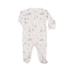 Noomie - Baby Neutral Zipper Footie Paris - cutbabycare.com | baby boutique & care hub* Best Sale