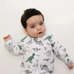 Noomie - Dinosaurs Zipper Footie - cutbabycare.com | baby boutique & care hub* Clearance