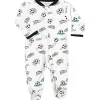 Noomie - Zipper Footie Soccer - cutbabycare.com | baby boutique & care hub* Best Sale