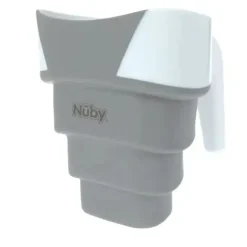 Nuby - Collapsible Bath Rinse Pail In, White/Gray - cutbabycare.com | baby boutique & care hub* Online