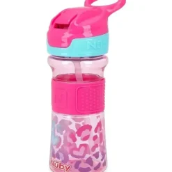 Nuby - Flip-It Reflex Bottle, Pink Leopard - cutbabycare.com | baby boutique & care hub* Sale