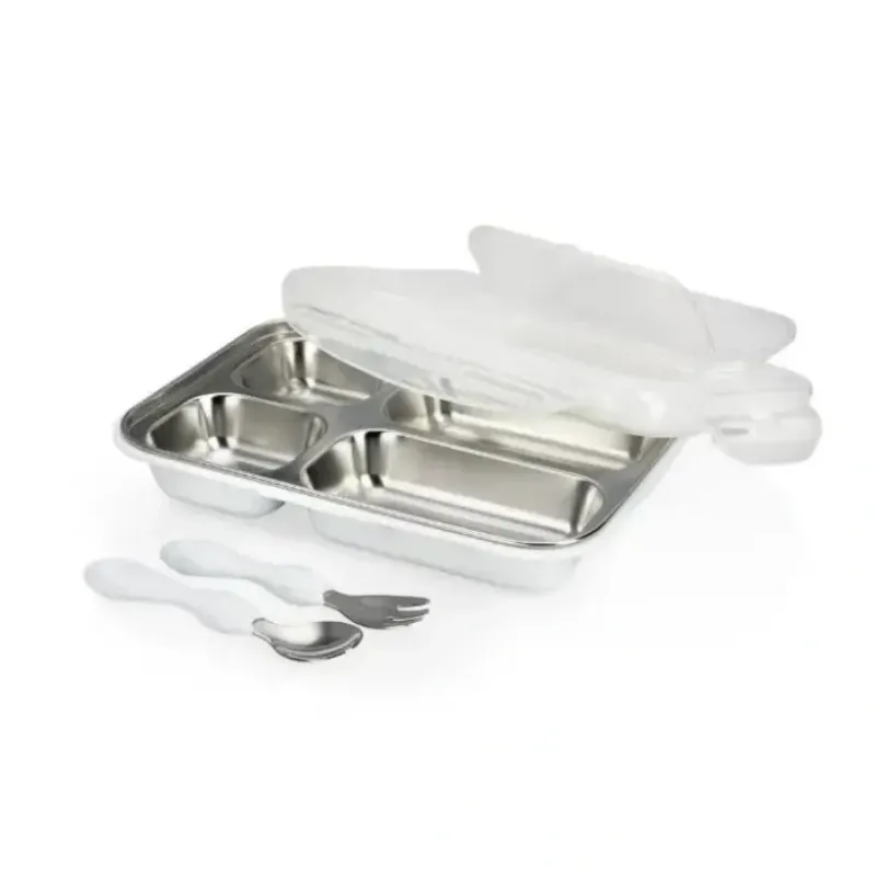 Nuby - Insulated Stainless Steel Travel Lunch Box, White - cutbabycare.com | baby boutique & care hub* Cheap
