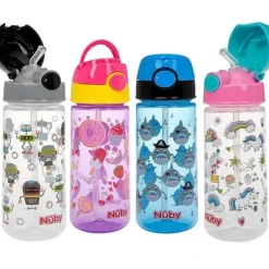 Nuby - 2Pk Kid's Printed Flip-it Active Water Bottle 18M+, Prints May Vary - cutbabycare.com | baby boutique & care hub* Best Sale