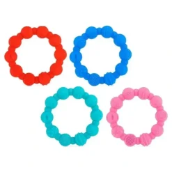 Nuby - 2Pk Silicone Ring Teether, Assorted Colors - cutbabycare.com | baby boutique & care hub* Best Sale