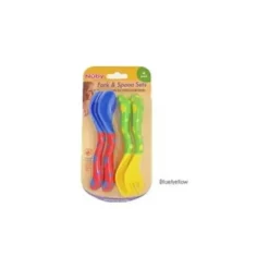 Nuby 2 Sets Training Fork & Spoon - Colors May Vary - cutbabycare.com | baby boutique & care hub* Fashion