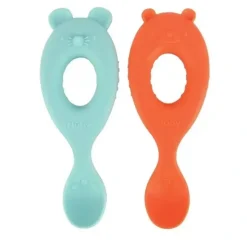 Nuby - Silicone Character Spoons - 2Pk Silicone, Bear & Mouse - cutbabycare.com | baby boutique & care hub* Cheap