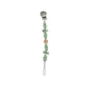 Nuby - Silicone/Wood Beaded Pacifier Clip Holder With Stainless Steel Clip, Xo - cutbabycare.com | baby boutique & care hub* Online