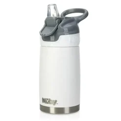 Nuby - Thirsty Kids 10 Oz Stainless Steel Flip-It Reflex Cup, Gret - cutbabycare.com | baby boutique & care hub* Sale