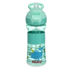 Nuby - Thirsty Kids Flip It Reflex, Aqua - cutbabycare.com | baby boutique & care hub* Fashion