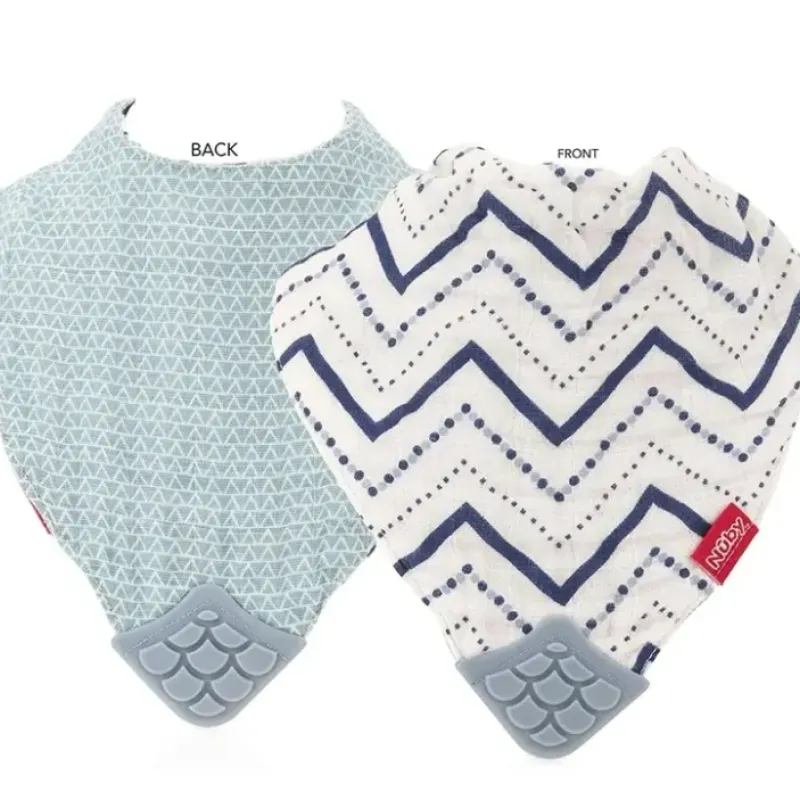 Nuby Baby/Infant Muslin Reversible Bandana Drool/Feeding Bib Boy 0m+ Assorted - cutbabycare.com | baby boutique & care hub* New