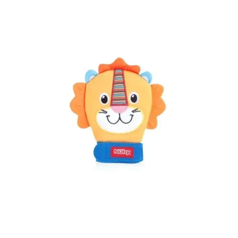 Nuby Happy Handimals Animal Soothing Teething Mitten Lion - cutbabycare.com | baby boutique & care hub* Shop