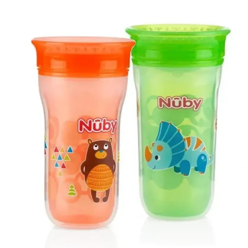 Nuby No Spill 2 Pack Insulated 360 Wonder Cup, Neutral - cutbabycare.com | baby boutique & care hub* Sale