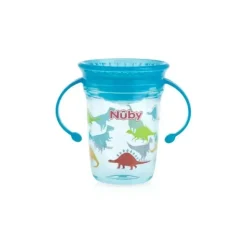 Nuby Tritan Twin 360 No Spill Baby Wonder Drinking Cup 240ml 6m+ Assorted - cutbabycare.com | baby boutique & care hub* Flash Sale
