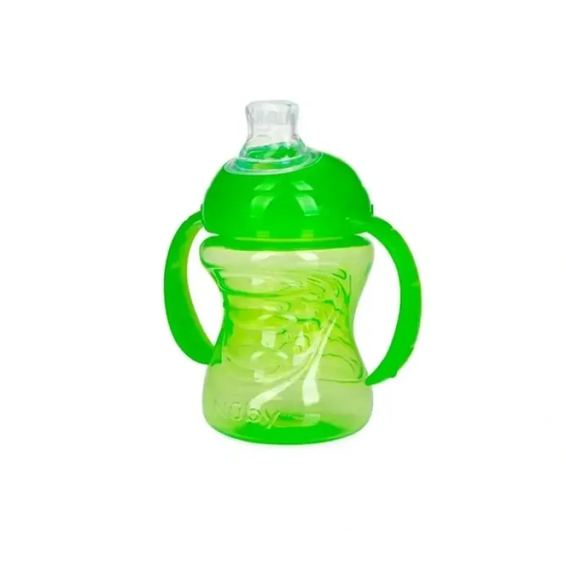 Nuby Twin Handle No Spill Silicone Spout Drinking Cup 240ml 3m+ Assorted - cutbabycare.com | baby boutique & care hub* Best Sale