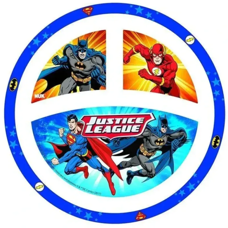 Nuk - Justice League Dinnerware Plate 1 Pk, Boy - cutbabycare.com | baby boutique & care hub* Discount