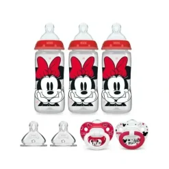 Nuk - Minnie Mouse Bottle & Pacifier Newborn Set Bundle Pack - cutbabycare.com | baby boutique & care hub* Online